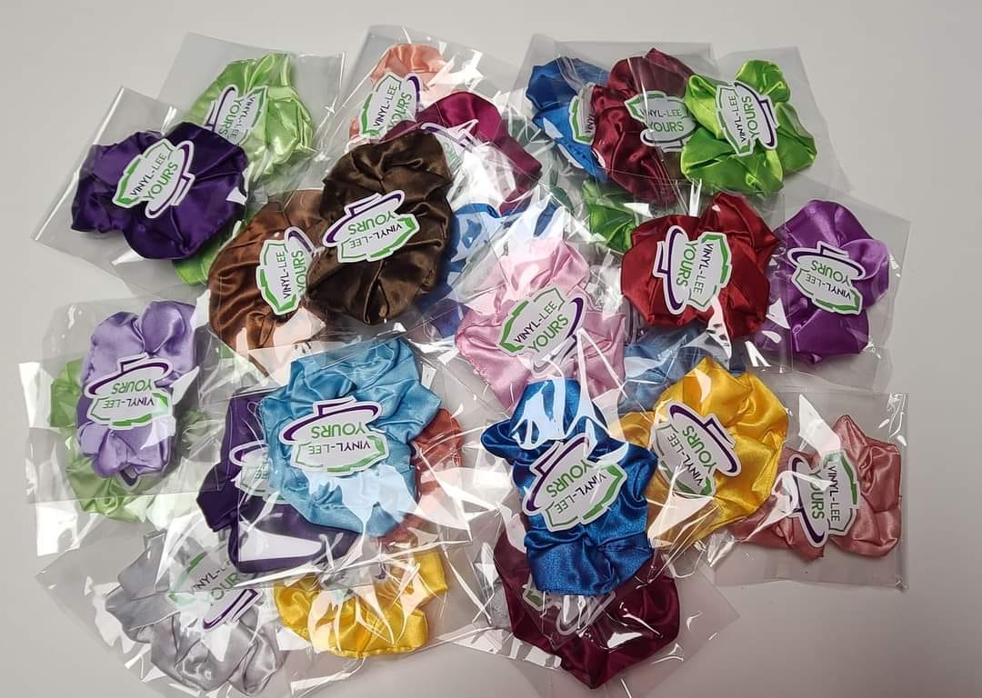 10 SCRUNCHIES (BAGGED WITH YOUR LOGO)