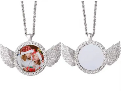 Angel Wings Necklace Sublimation Blank